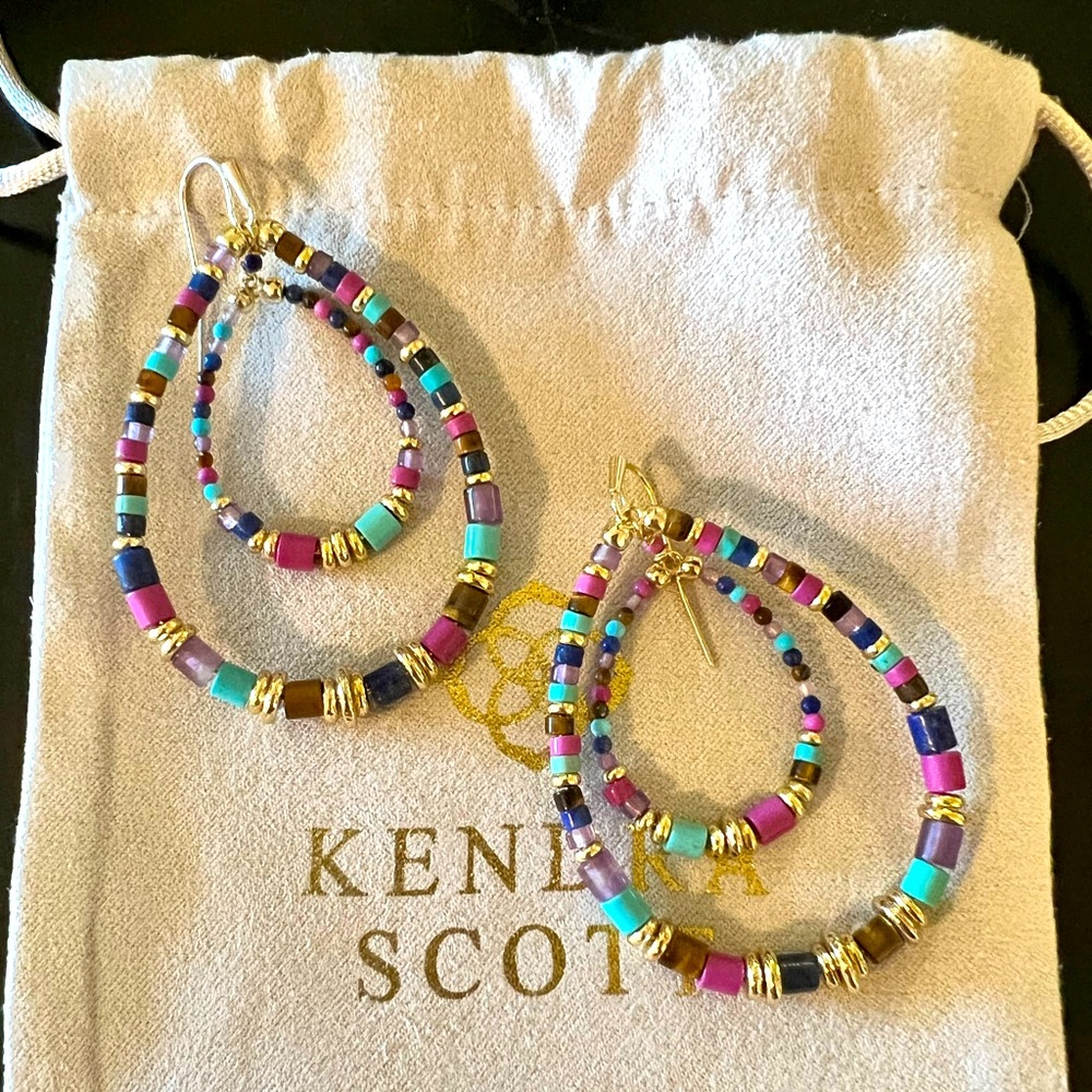 Bree Gold Open Frame Earrings